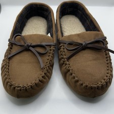Cat & Jack Boys Youth Lionel Moccasin Slippers Kids size 13 Boys' Slippers price