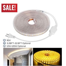 5050 LED Strip Light Flexible Tape Lighting Rope Home Outdoor With US Plug 110V LED Lighting price