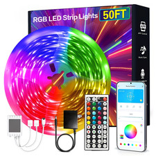 50 Ft LED Strip Lights, with 44 Keys Remote Control, Dimmable RGB Color Changing LED Lighting price