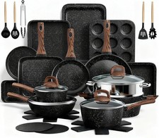 Pots and Pans Set Non Stick, 31 Piece Kitchen Induction Cookware & Bakeware Set, Pot / Pan Sets price