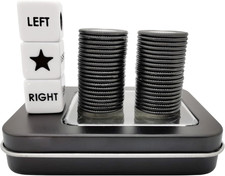 Left Right Center Dice Game Prime Set with 3 Dices + 40 Chips.Left on the Produc Game Set price