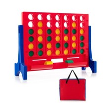 Giant Connect 4 Jumbo Game Play Set Family Outdoor w/Carrying Bag & Storage Tray Game Set price