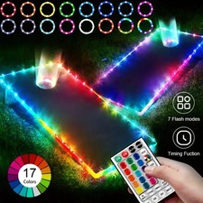 2set Multi‑Color LED Cornhole Board Lights – Full‑Size Night Play Game Holiday Game Set price