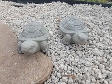 2 Pack Concrete Garden Tortoise Figurines | Handmade Outdoor Decor | 5.5" x 3.9" Decorative Garden Products price