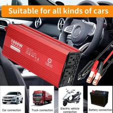Car 1000W DC 12V to AC 110V 120V Power Inverter Converter With 2AC USB Portable Car Power Inverter-Converter price