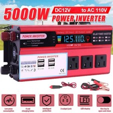 Car Power Inverter 5000W DC 12V To AC 110V Pure Sine Wave Solar Converter 4 USB Car Power Inverter-Converter price