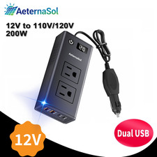 200W Car Power Inverter DC 12V to 110V AC Plug Adapter Outlet Converter USB 36W Car Power Inverter-Converter price