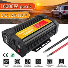 16000W Car Power Inverter DC 12V To AC 110V Pure Sine Wave Solar Converter LCD Car Power Inverter-Converter price