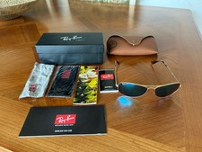 Ray-Ban Sunglasses RB8307 - Blue Lens, Gold Frame Unisex Sunglasses price