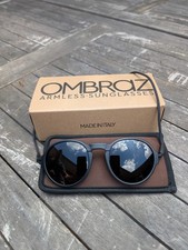 OMBRAZ Viale Armless  Sunglasses Charcoal Frames Polarized Gray Lenses Unisex Sunglasses price