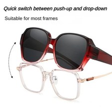 Polarized Fit Over Sunglasses UV400 Folding Myopia Glasses Cover Men Women Men's Sunglasses price