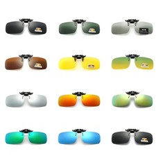 Polarized Clip On Sunglasses Flip Up Glasses Glare Blocking Lens UV Protection Men's Sunglasses price