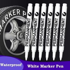 6 Pack  Acrylic White Paint Pens  White Permanent Marker with Extra Fine Point CD-DVD-Acetate Pen price