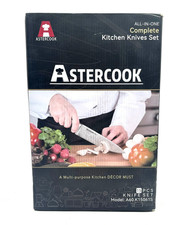 Astercook All In One Multipurpose Kitchen Knives Set: 15 Pieces Knives and Knife Sets price