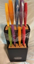 Hampton Tomodachi 10-piece Knife Block Set/9 Knives Bamboo Top Black/Multicolor Knives and Knife Sets price