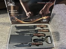6-Pcs Kitchen Knife Set; Stainless Steel Knives, Scissors and Ceramic Peelers Knives and Knife Sets price
