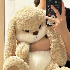 Cute 30cm Angry Rabbit Plush Toy Large Size Stuffed Bunny, Grumpy Cute Plush Dol Plush Toys price