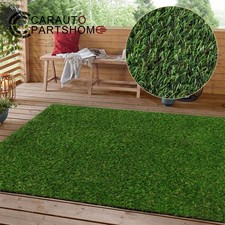 Green Outdoor Rug Artificial Turf Solid Grass Outdoor Carpet Porch Rugs Artificial Grass price