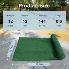 12ft x 12ft Synthetic Landscape Fake Grass Mat Artificial Pet Turf Lawn Garden Artificial Grass price