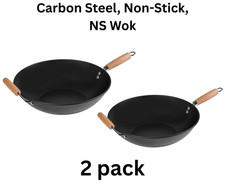 Mainstays Easy clean, hand wash recommended Carbon Steel, Non-Stick, NS Wok Pans price