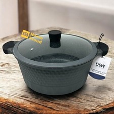D&W Pot/Casserole 12.5" Inch,10 Qt With Lid Big Party Size Nonstick Cookware Pans price