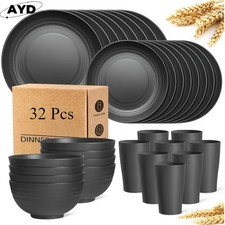 AYD NO.132/16pcs Wheat Straw Large Size Dinnerware Set, Service For 8/4 Dinnerware Set price