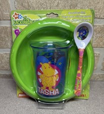 New! The Backyardigans Nick Jr Zak Breakfast Set Bowl Cup Spoon NOS 2004-2007 Breakfast Set price