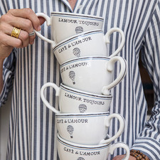 NEW Juliska L'amour Toujours Breakfast Cup - Set of 3 Breakfast Set price