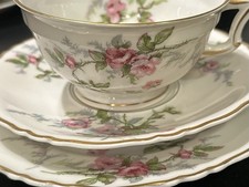 HAVILAND LIMOGES FRANCE SYLVIA SETTING FOR 8 CUPS SAUCERS PLATES SHABBY CHIC Breakfast Set price