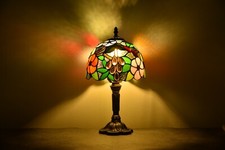 Tiffany Style Table Lamp Bedside Lamp Floral Stained Glass Lamp Desk Light H14" Table Lamp price