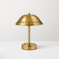 Portable Table Lamp Brass (Includes LED Light Bulb) - Hearth & Hand Table Lamp price