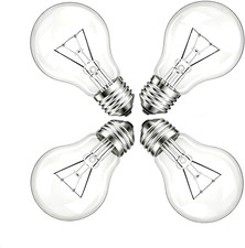 60 Watt Incandescent Light Bulbs, A19 Clear 60W Bulb E26 Medium Base Shatter Res Classic Bulb price