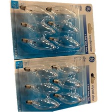 GE Crystal Clear 60W 650 Lumens Ceiling Fan Decorative B Type Pack of 12 Bulbs. Classic Bulb price