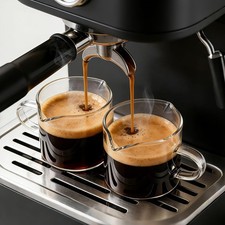 Espresso Cups Set of 2, 4oz Glass Espresso Shot Cups with Handle & Spout Cup / Glass / Coffee Set price