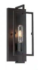 Kenton 4.75 in. 1-Light Vintage Bronze Wall Sconce w/ Cage Frame Detail Wall Sconces price