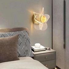 Vintage Sconces Flower Wall Lamp Home Interior Wall Light 3-Color Adjustable Wall Sconces price
