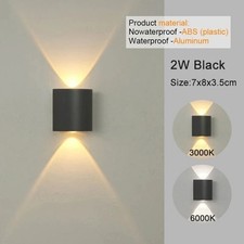 LED Wall Sconces Modern Indoor Outdoor Lamp White Up Down Wall Mount Lights Wall Sconces price
