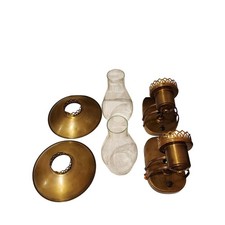 Vintage After Daylight Levolite Brass Wall Sconces & Ceiling Fixture Set Wall Sconces price
