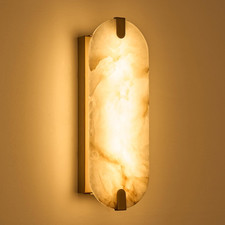 Alabaster Wall Sconces, 14.2 Inch Natural Marble Wall Lamp,Dimmable Alabaster Wa Wall Sconces price