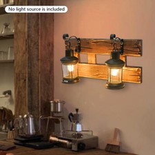 Metal Glass Wall Lamp Rustic Lighting Fixture LED Glass Light Sconce Bathroom Wall Sconces price