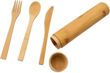 Eco-Friendly Travel Utensils Set: Lightweight Bamboo Forks, Spoons, Knives in Wo Fork / Spoon / Knife Sets price