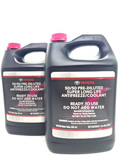 OEM Toyota Lexus Super Long Life Pink Antifreeze Coolant 50/50 Prediluted 2 PACK Antifreeze price