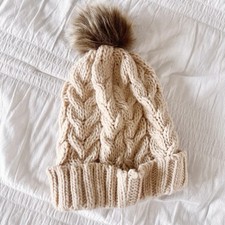 NORDSTROM BP Light Pink Cable Knit Winter Hat Women's Hat price