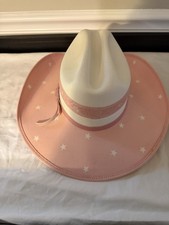 Dallas Hats CAT K Women’s Size 7 Pink Star Canvas Western Cowboy Hat Women's Hat price
