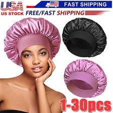 Satin Bonnet Silk Hair Bonnet Adjustable Bonne for Sleeping with Tie Band LOT Women's Hat price