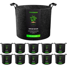 VIVOSUN 10/20 Pack Planting Grow Bags Fabric Pot Nursery Soil Nonwoven w/ Handle Pots price