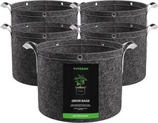 VIVOSUN 5-Pack 3/5/7/10/15/25 gallon Grow Bags,Nonwoven Fabric Black Pots price
