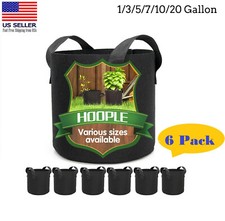 6 Pk Plant Grow Bags Fabric Pot Nursery Soil Bag with Handles Thickened Nonwoven Pots price