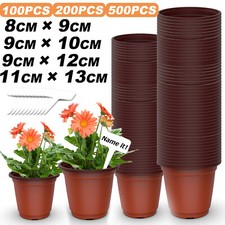 100-500PCS Plastic Plant Pots Reusable Seedling Nursery Trays for Garden Flowers Pots price