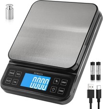 BOMATA Large Kitchen Scale with 0.1G/0.001Oz High Precision, 5Kg/11Lb Bakery Sca Kitchen Scales price